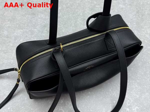 Balenciaga Carrie Bowling Bag Small in Black Calfskin Replica