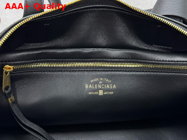 Balenciaga Carrie Bowling Bag Small in Black Calfskin Replica