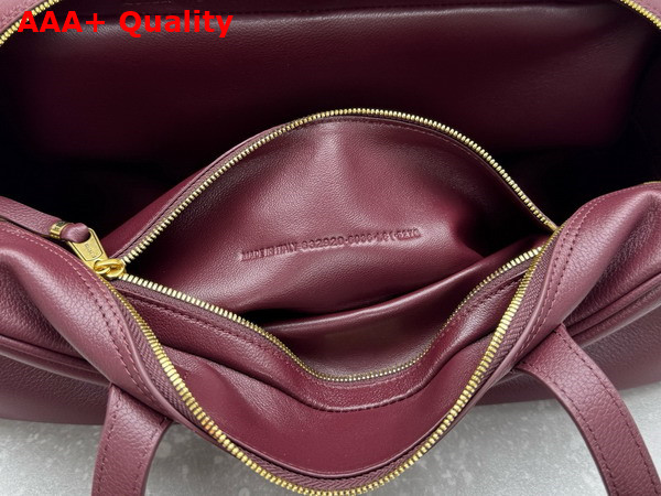 Balenciaga Carrie Bowling Bag Small in Burgundy Calfskin Replica