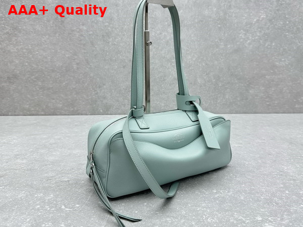 Balenciaga Carrie Bowling Bag Small in Mineral Green Calfskin Replica