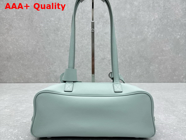 Balenciaga Carrie Bowling Bag Small in Mineral Green Calfskin Replica