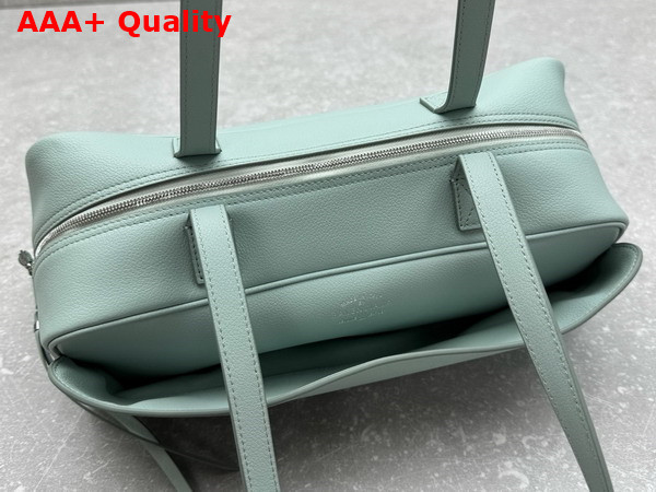 Balenciaga Carrie Bowling Bag Small in Mineral Green Calfskin Replica