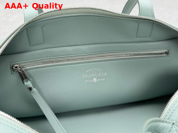 Balenciaga Carrie Bowling Bag Small in Mineral Green Calfskin Replica