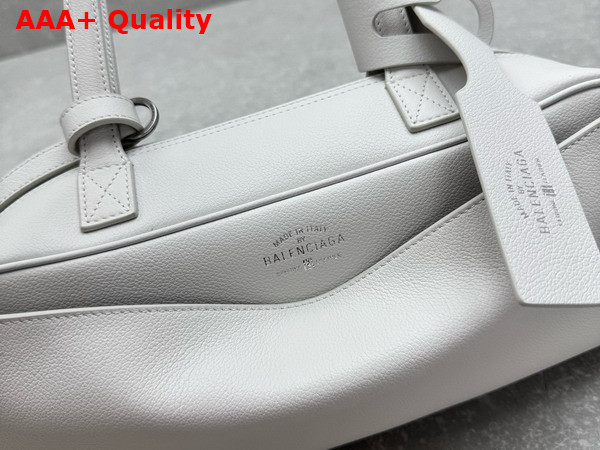 Balenciaga Carrie Bowling Bag Small in White Calfskin Replica