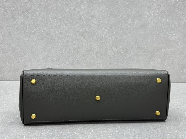 Balenciaga Carrie Carry All Bag in Khaki Calfskin Aged Gold Hardware Replica