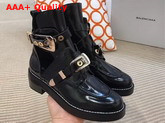 Balenciaga Ceinture Ankle Boots in Black Brushed Calfskin Replica