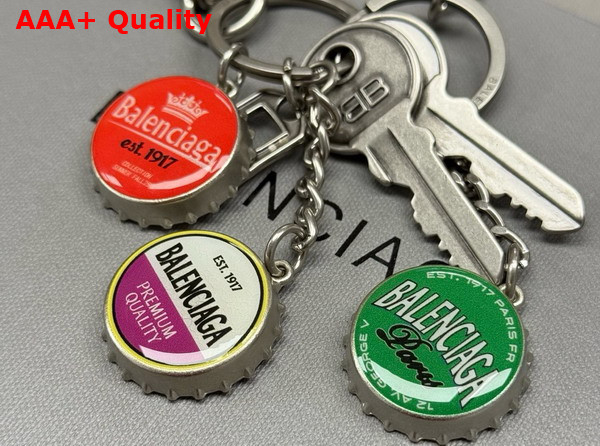 Balenciaga Charm Keychain Beer Caps Multicolor Replica