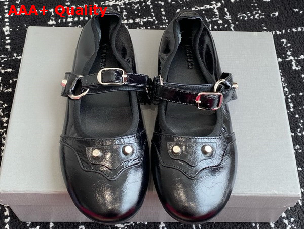 Balenciaga City Ballerina in Black Arena Lambskin Replica