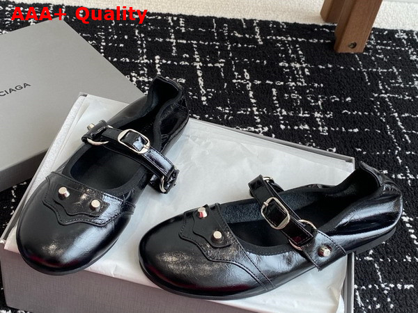Balenciaga City Ballerina in Black Arena Lambskin Replica