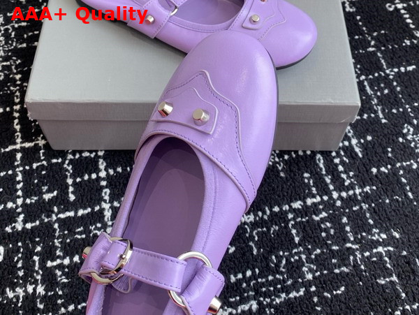 Balenciaga City Ballerina in Light Purple Arena Lambskin Replica