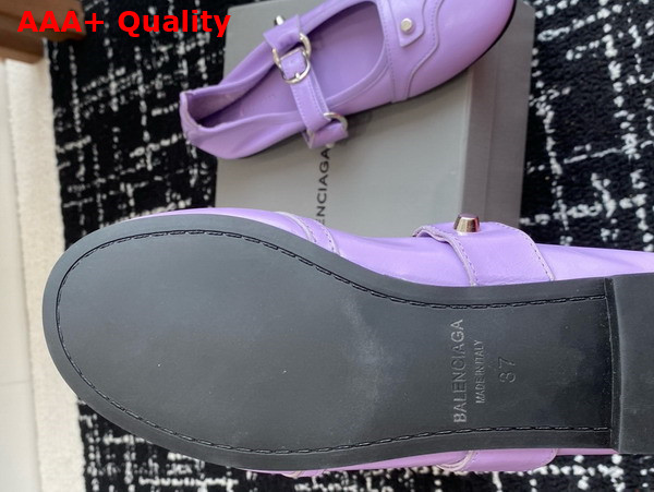 Balenciaga City Ballerina in Light Purple Arena Lambskin Replica