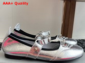 Balenciaga City Ballerina in Silver Arena Lambskin Replica