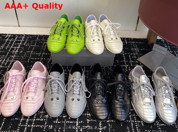 Balenciaga City Sneaker in Neon Green Sheepskin Replica