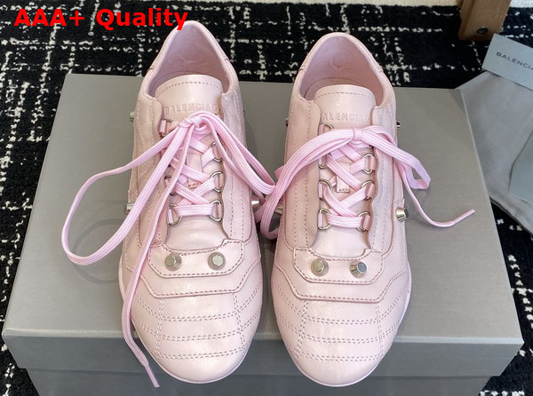 Balenciaga City Sneaker in Petal Pink Sheepskin Replica