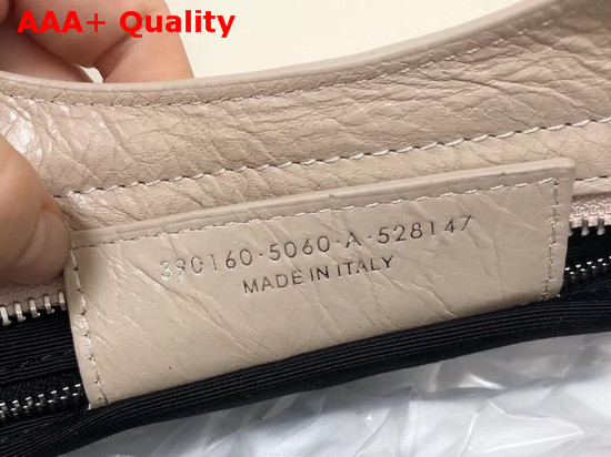 Balenciaga Classic City S Logo Strap Beige Lambskin Replica