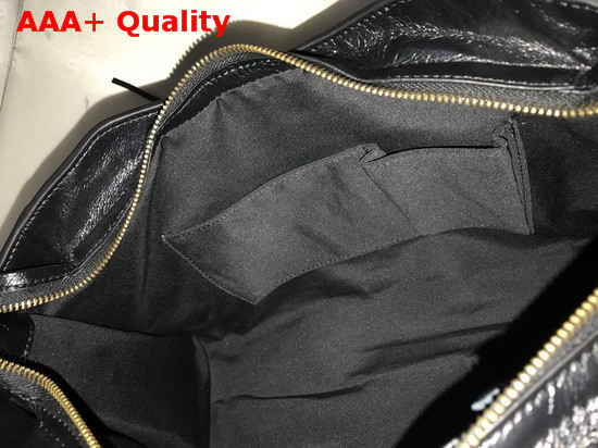 Balenciaga Classic Medium City Handbag in Black Soft Crafted Vintage Lambskin Black Metal For Sale