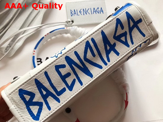 Balenciaga Classic Mini City Graffiti White Multicolor Replica