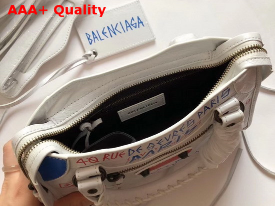 Balenciaga Classic Mini City Graffiti White Multicolor Replica