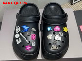Balenciaga Crocs Mule Jibbitz Black Replica