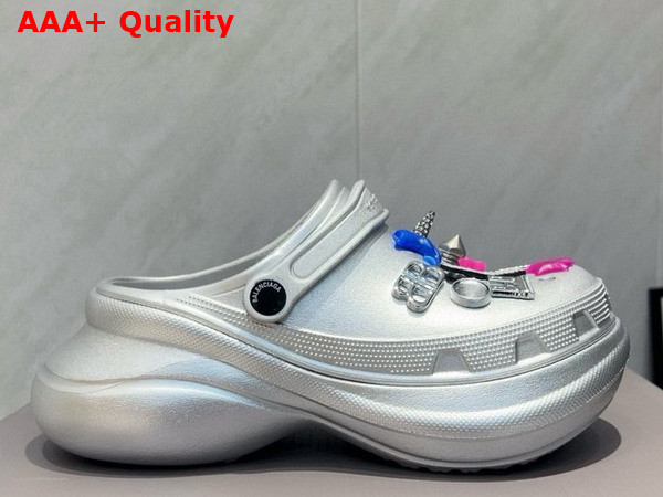 Balenciaga Crocs Mule Jibbitz Silver Replica