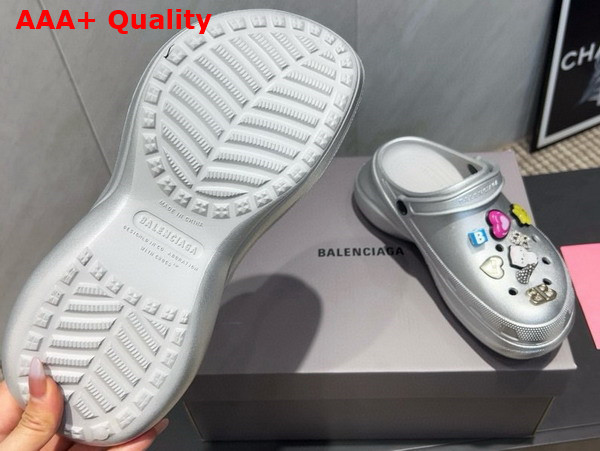 Balenciaga Crocs Mule Jibbitz Silver Replica