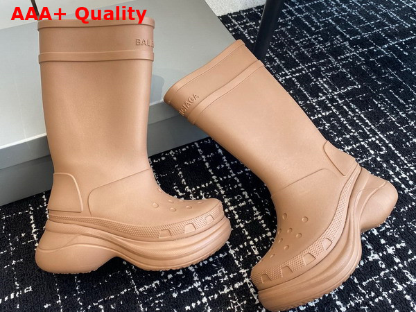 Balenciaga Crocstm Boot in Beige Rubber Replica