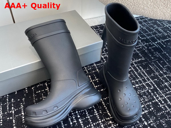 Balenciaga Crocstm Boot in Black Rubber Replica