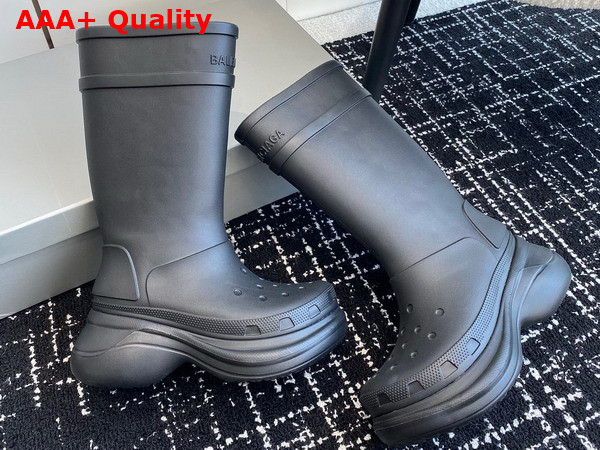 Balenciaga Crocstm Boot in Black Rubber Replica