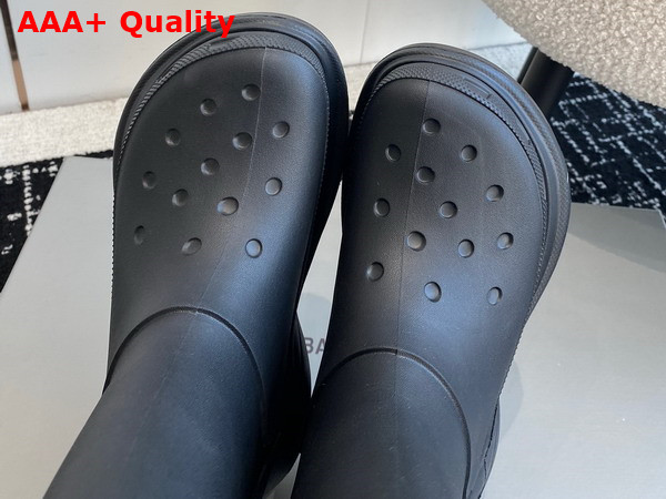 Balenciaga Crocstm Boot in Black Rubber Replica