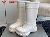 Balenciaga Crocstm Boot in White Rubber Replica