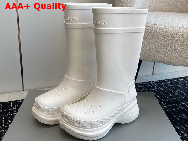 Balenciaga Crocstm Boot in White Rubber Replica