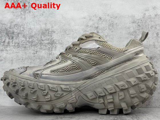 Balenciaga Defender Sneaker in Beige Mesh and Nylon Replica
