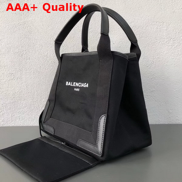 Balenciaga Denim Navy Cabas S in Black Replica