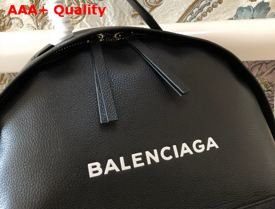 Balenciaga Everyday Backpack in Black Grained Calfskin Replica