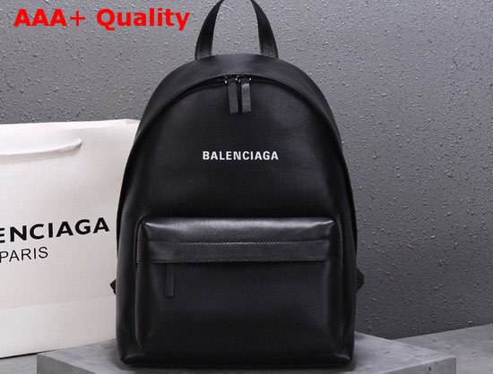 Balenciaga Everyday Backpack in Black Smooth Calfskin Replica