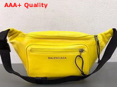 Balenciaga Everyday Belt Pack in Yellow Calfskin Replica