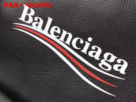 Balenciaga Everyday Pouch M Black Natural Leather Replica