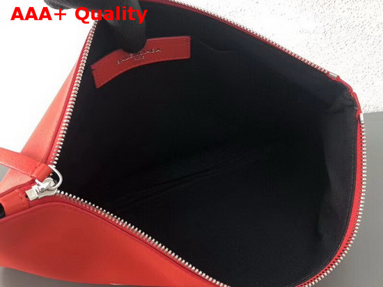 Balenciaga Everyday Pouch M Red Natural Leather Replica