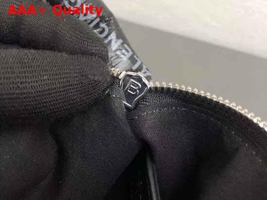Balenciaga Everyday Pouch in Black All Over Balenciaga Logo Print Replica