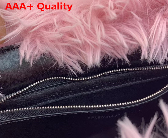 Balenciaga Everyday Tote XS Pale Pink Fake Fur Replica