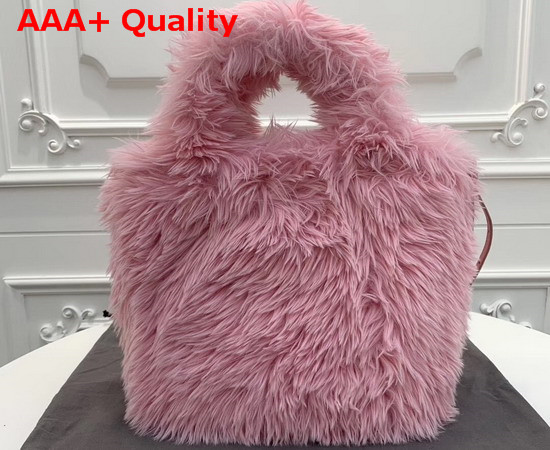 Balenciaga Everyday Tote XS Pale Pink Fake Fur Replica