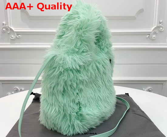 Balenciaga Everyday Tote XXS Light Mint Fake Fur Replica