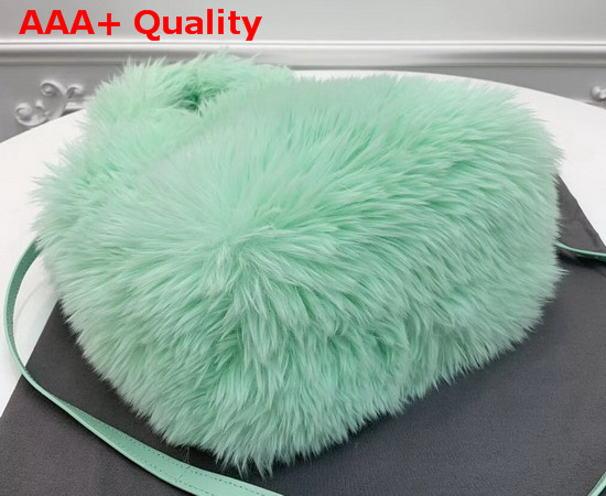 Balenciaga Everyday Tote XXS Light Mint Fake Fur Replica