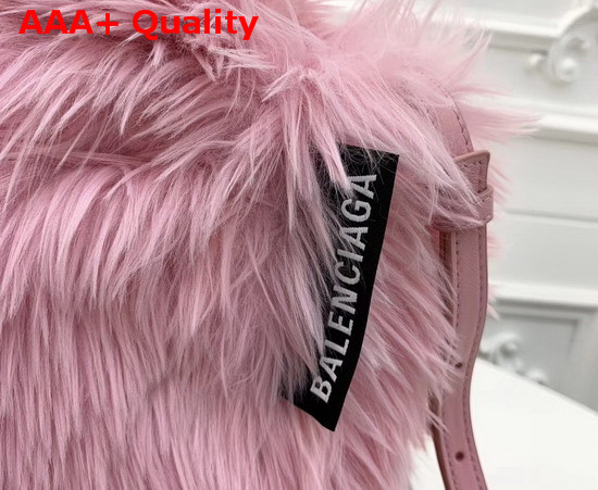 Balenciaga Everyday Tote XXS Pale Pink Fake Fur Replica