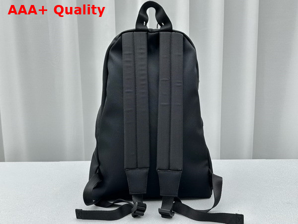 Balenciaga Explorer Backpack in Black Washed Recycled Nylon with Piercings Replica