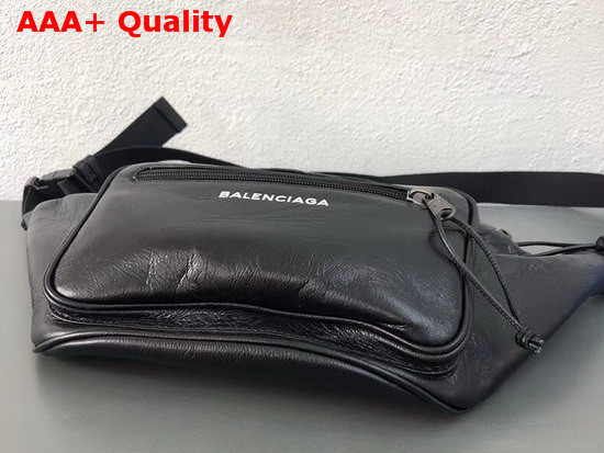 Balenciaga Explorer Belt Bag in Black Lambskin Replica