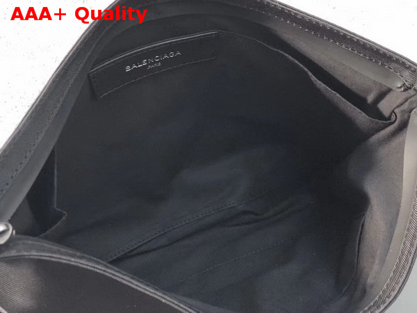 Balenciaga Explorer Pouch Black Nylon Pouch with Sinners Embroidered On The Front Replica