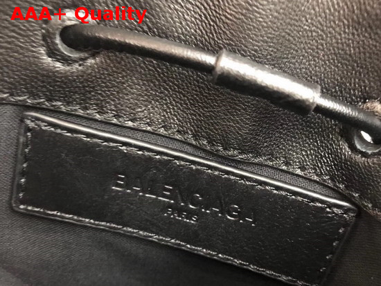 Balenciaga Explorer Pouch Strap Black Calfskin Replica