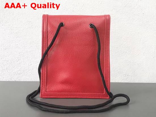 Balenciaga Explorer Pouch Strap Red Calfskin Replica