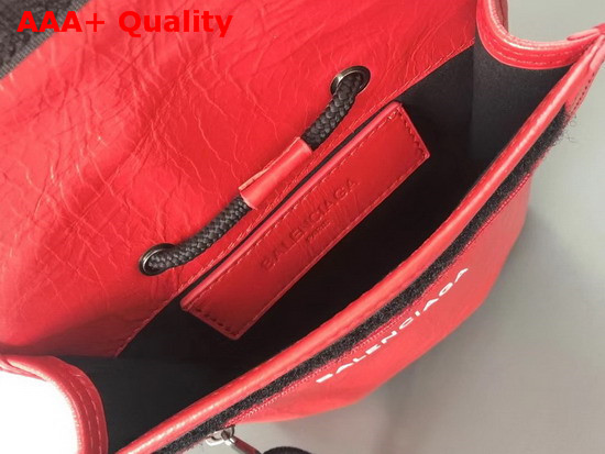 Balenciaga Explorer Pouch Strap Red Calfskin Replica